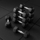 KKS1013 Hex Rubber Coated Dumbbell