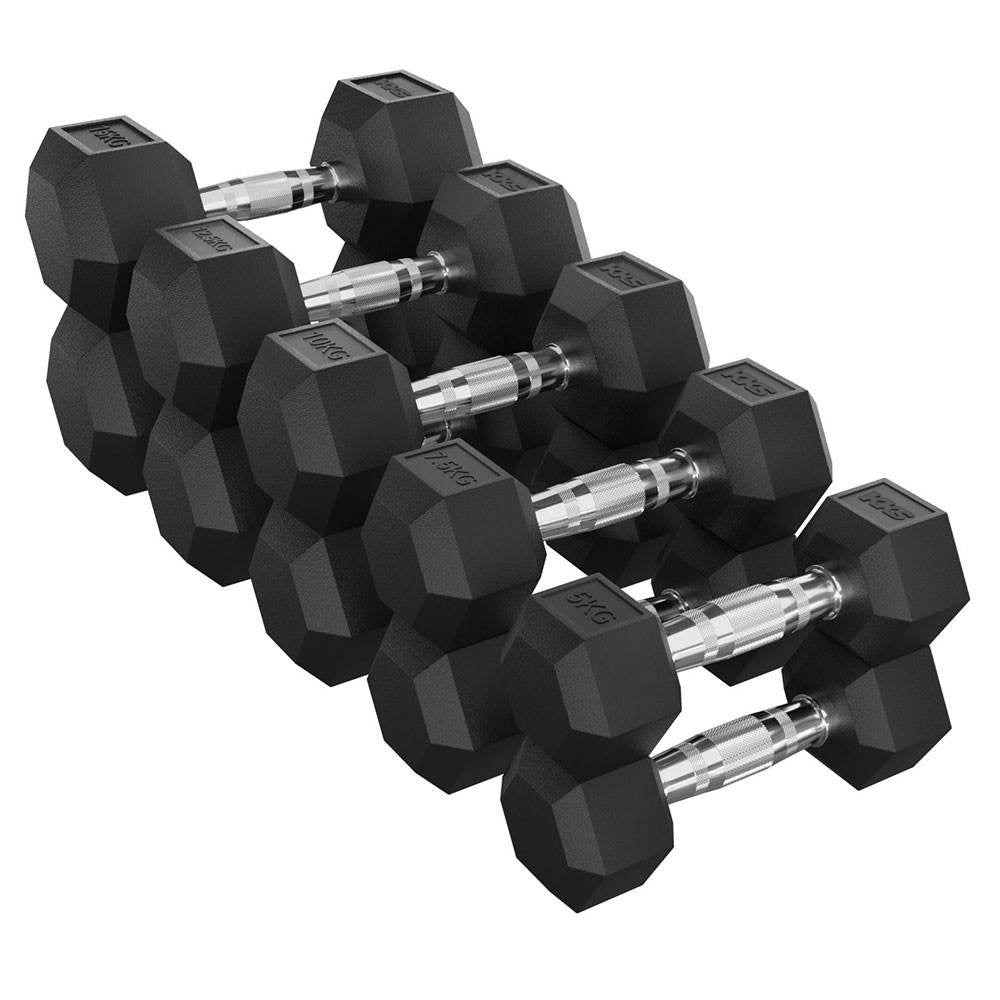 KKS1013 Hex Rubber Dumbbell