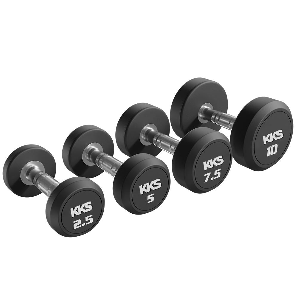 KKS1012 Pro-style Rubber Dumbbell